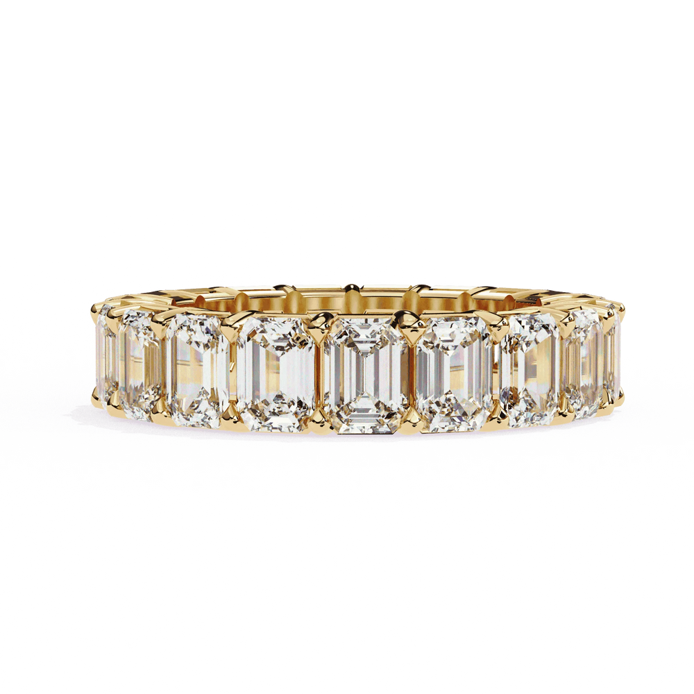 Diamond Eternity Ring | Emerald Cut Band | Ozziva