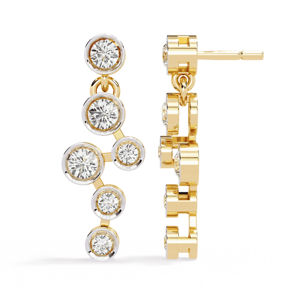 Diamond Stud Earrings for Women | Solitaire Stud | Ozziva