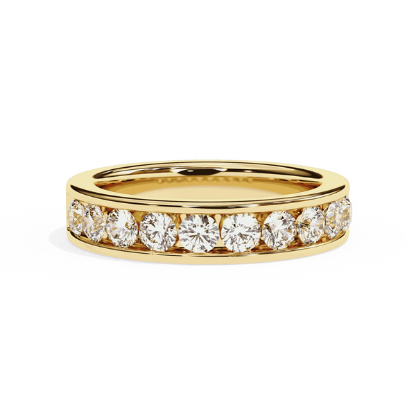 Diamond Band Ring for Women | Channel Band | Ozziva