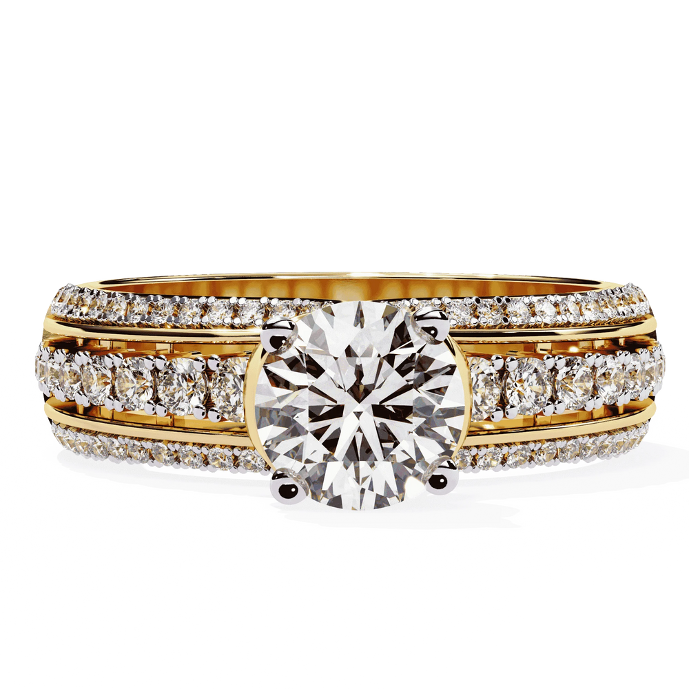 Diamond Ring for Women | Pavé Diamond Ring | Ozziva