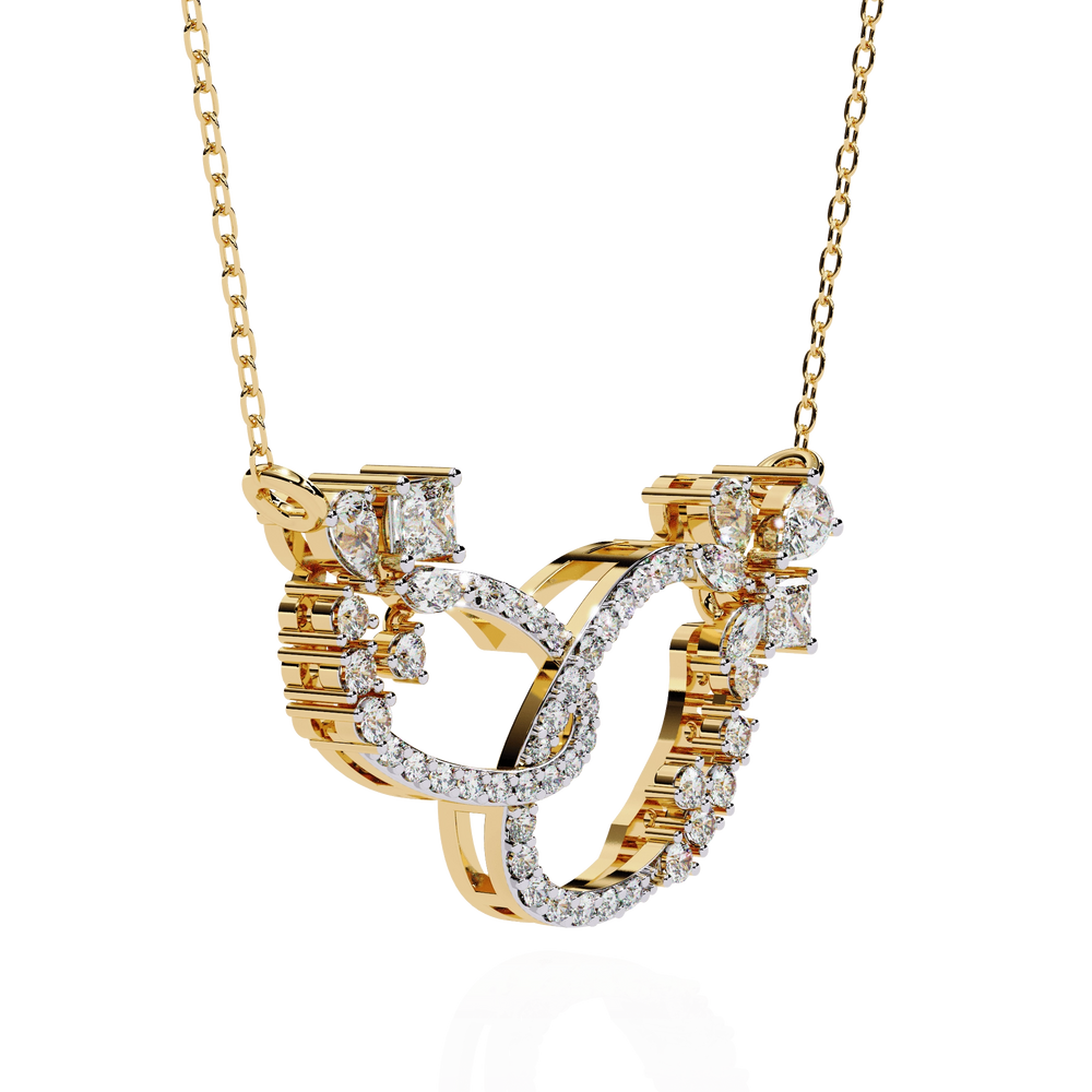 Diamond Necklace for Women | Brilliant Cut | Ozziva