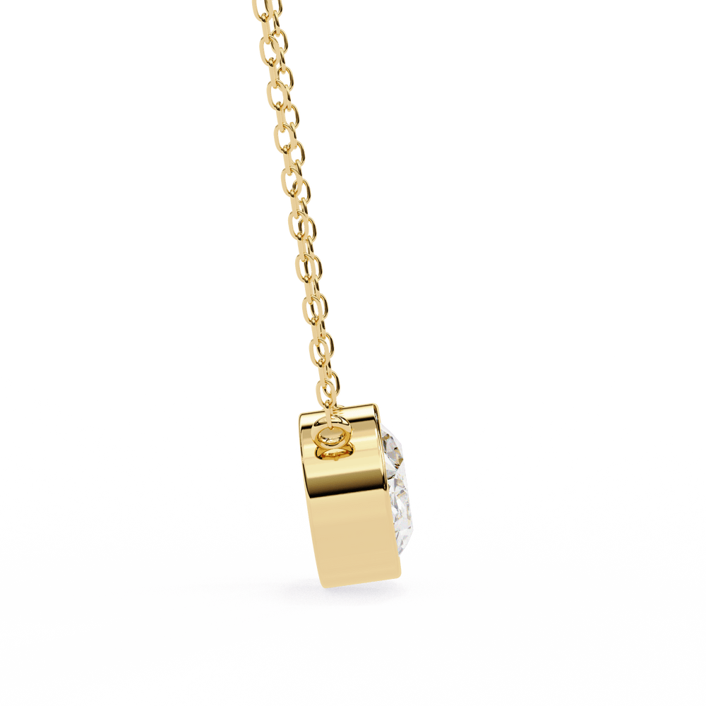 Diamond Pendant Necklace | Minimal Pendant | Ozziva
