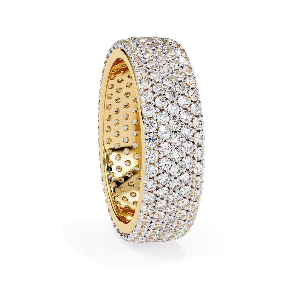 Diamond Eternity Ring | Pavé Dome Band | Ozziva