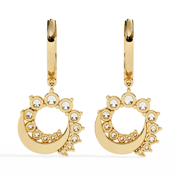 Elegant Diamond Hoops