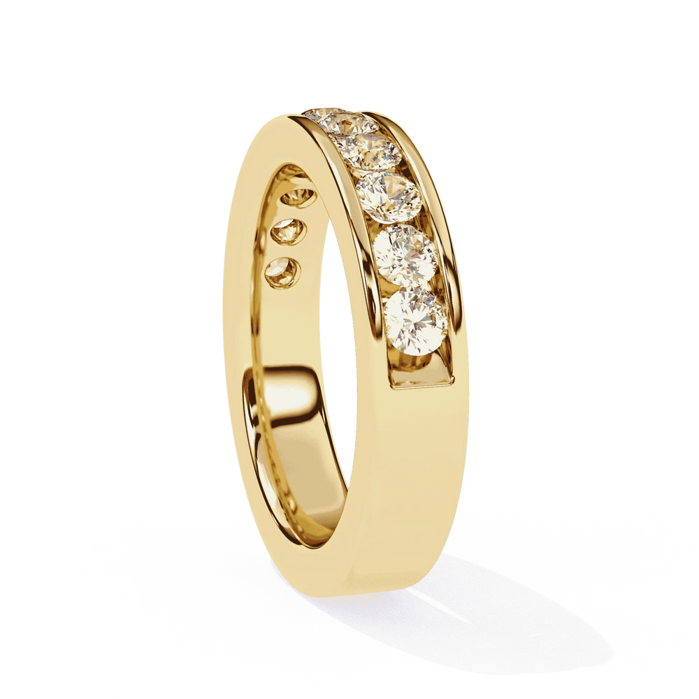 Diamond Band Ring for Women | Channel Band | Ozziva