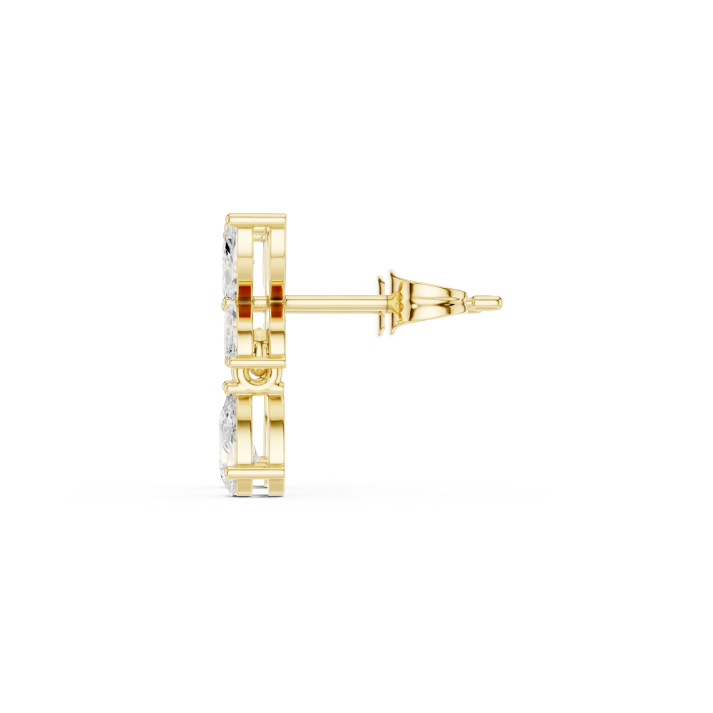 Diamond Earrings for Women | Sleek Diamond Hoops | Ozziva