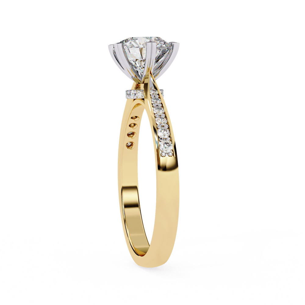 Diamond Engagement Ring | Pavé Ring | Ozziva