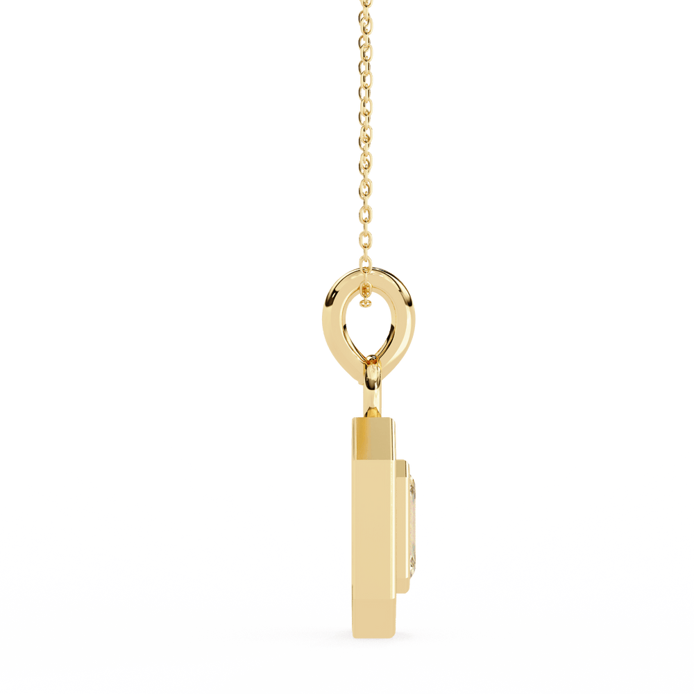 Gold Pendant for Women | Minimal Gold Pendant | Ozziva