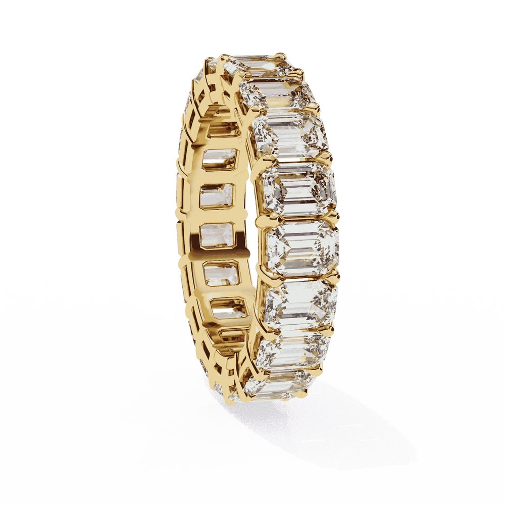 Diamond Eternity Ring | Emerald Cut Band | Ozziva