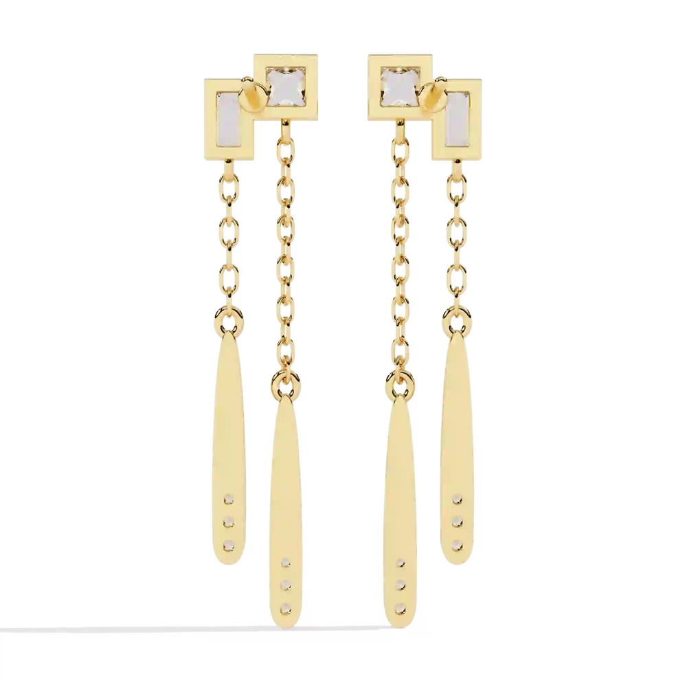 Diamond Drop Earrings | Refined Drops | Ozziva