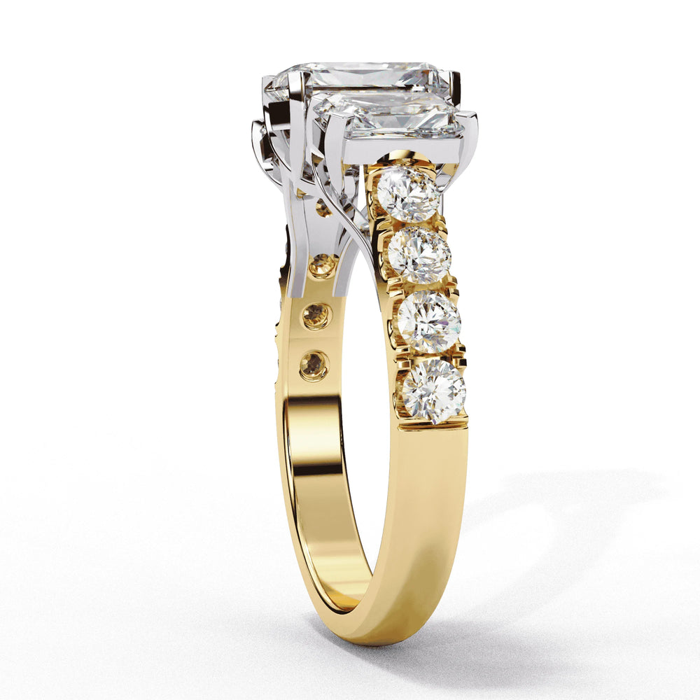 Diamond Ring for Women | Radiant Accent Ring | Ozziva