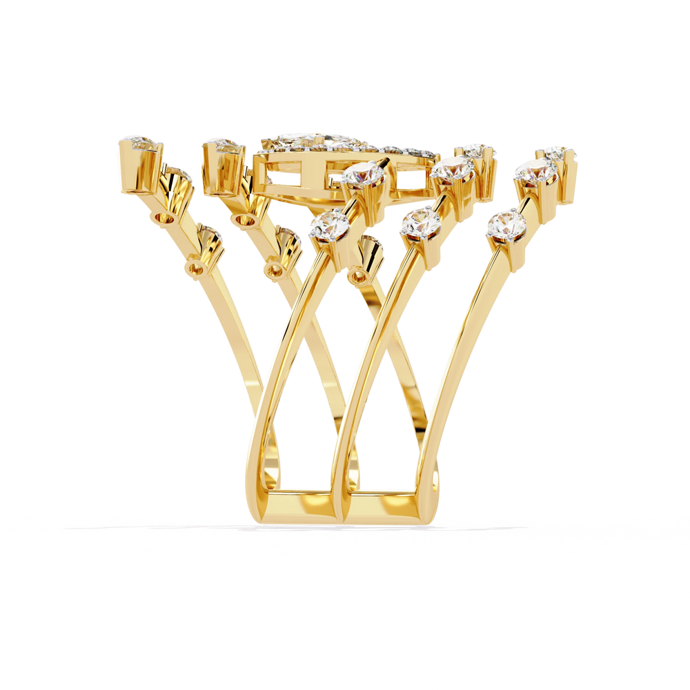 Diamond Ring for Women | Multi Band Ring | Ozziva