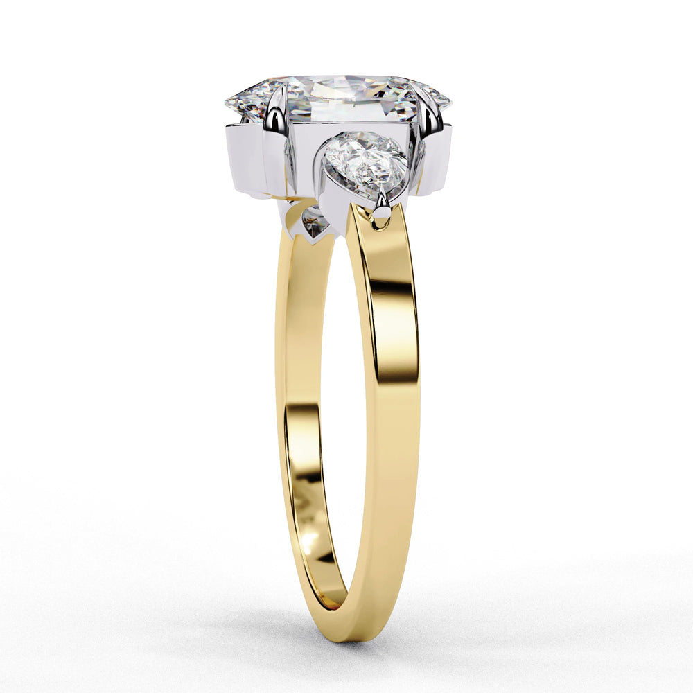 Diamond Engagement Ring | Oval Three Stone | Ozziva