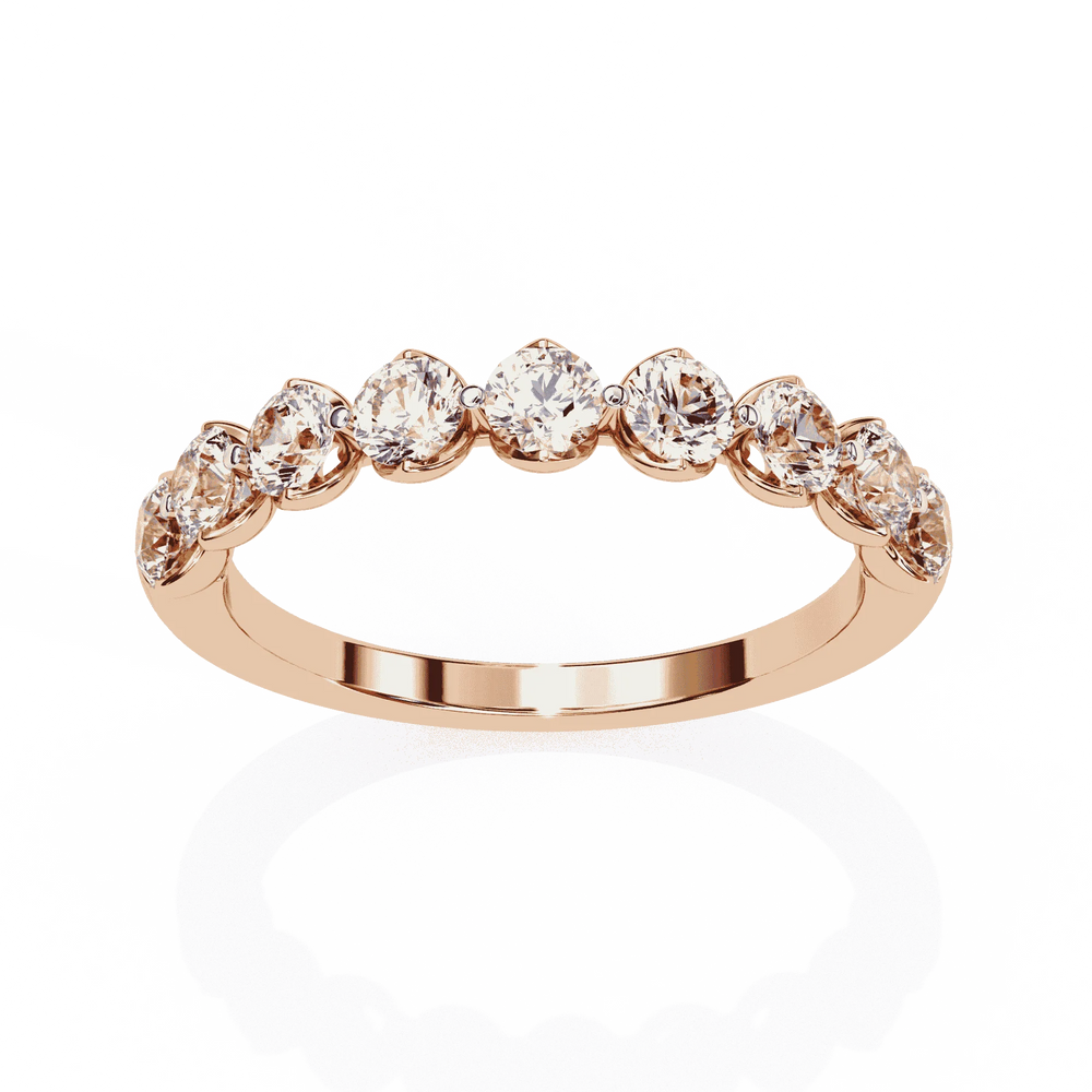 Diamond Band Ring for Women | Graduated Band | Ozziva