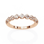 Diamond Band Ring for Women | Graduated Band | Ozziva