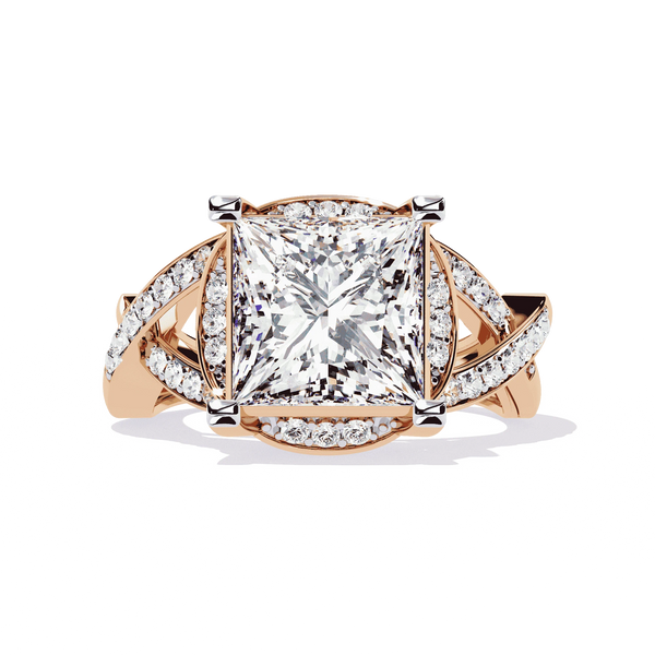 Diamond Ring for Women | Split Shank Ring | Ozziva
