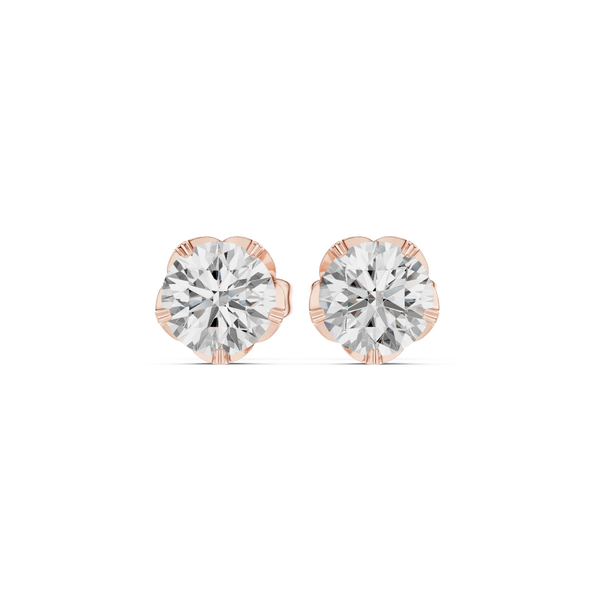 Diamond Stud Earrings | Minimal Diamond Studs | Ozziva