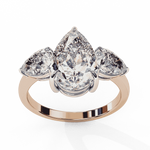 Diamond Engagement Ring | Three Stone Ring | Ozziva