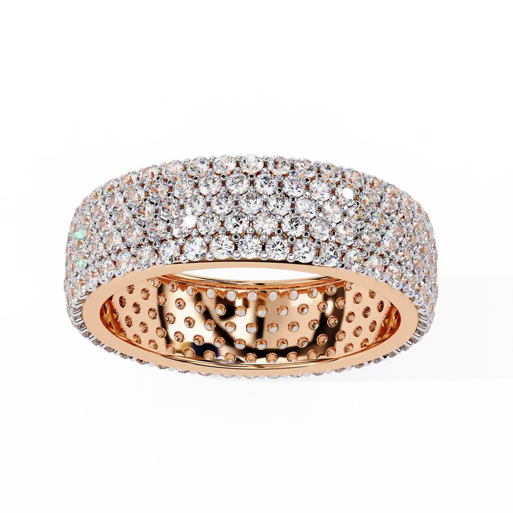 Diamond Eternity Ring | Pavé Dome Band | Ozziva