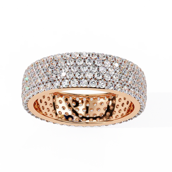 Diamond Eternity Ring | Pavé Dome Band | Ozziva