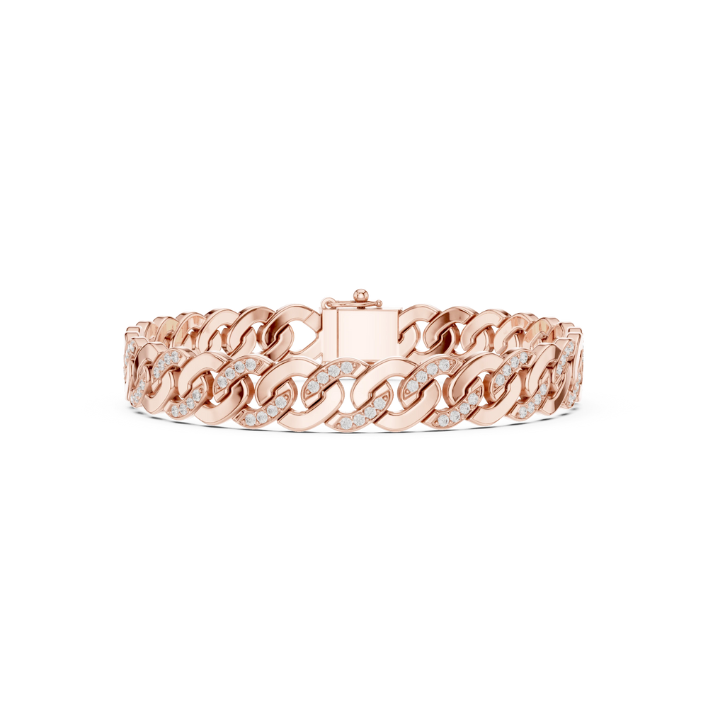 Men's Diamond Bracelet | Link Bracelet | Ozziva
