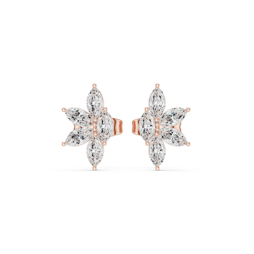 Diamond Hoop Earrings | Modern Hoops | Ozziva