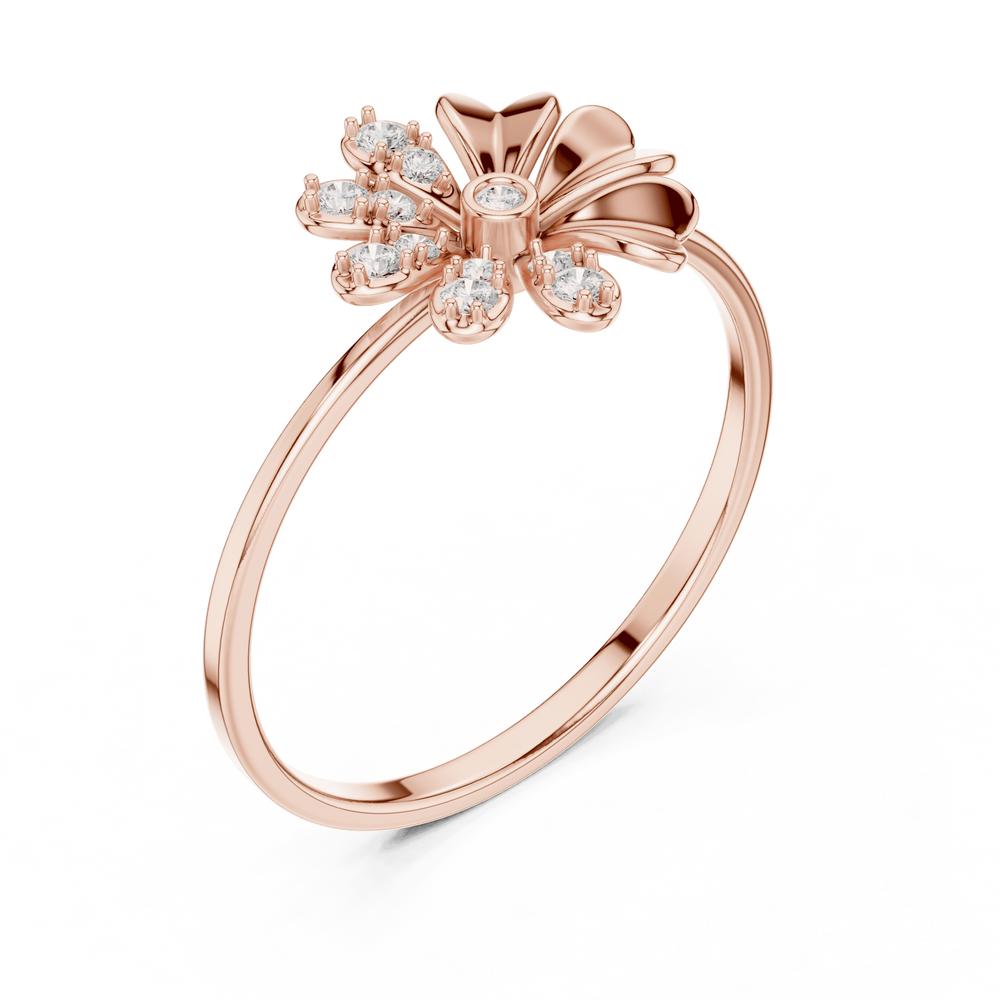 Diamond Ring for Women | Minimal Diamond Ring | Ozziva