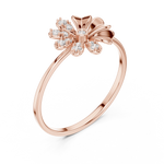 Diamond Ring for Women | Minimal Diamond Ring | Ozziva