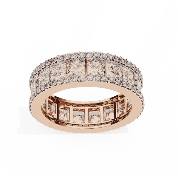 Diamond Eternity Ring | Princess Pavé Band | Ozziva