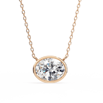 Diamond Pendant Necklace | Minimal Pendant | Ozziva