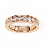 Diamond Band Ring for Women | Channel Band | Ozziva