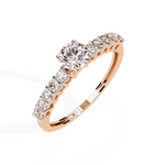 Diamond Ring for Women | Graduated Diamond Ring | Ozziva