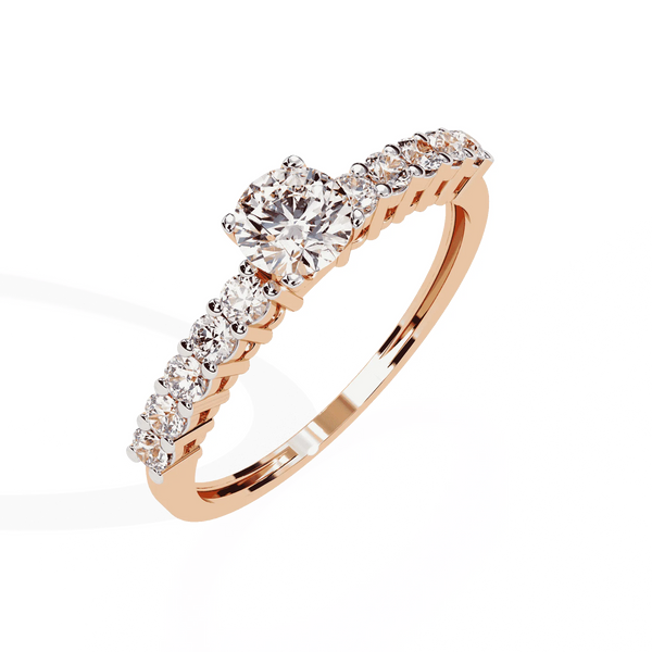 Diamond Ring for Women | Graduated Diamond Ring | Ozziva