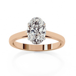 Diamond Engagement Ring | Oval Solitaire | Ozziva