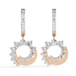 Diamond Hoop Earrings | Elegant Hoops | Ozziva