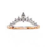 Diamond Wedding Band | Crown Ring | Ozziva