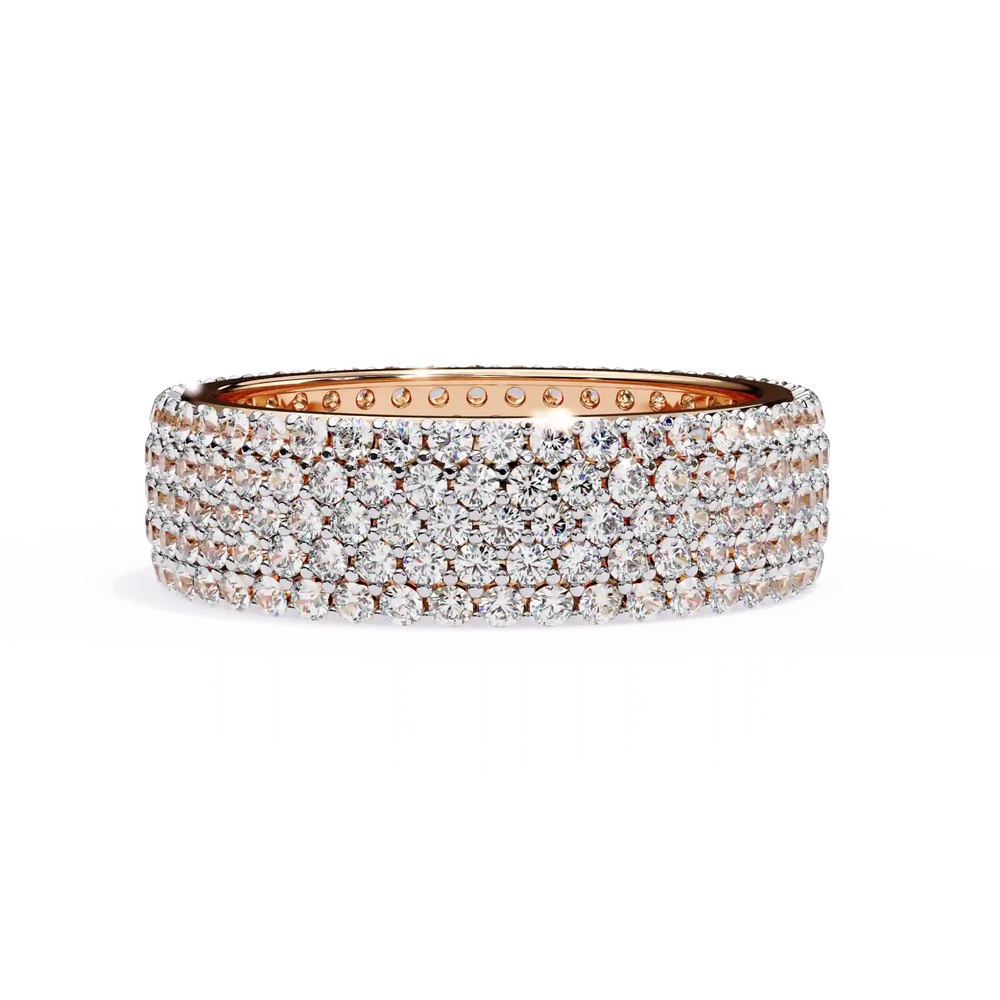 Diamond Eternity Ring | Pavé Dome Band | Ozziva