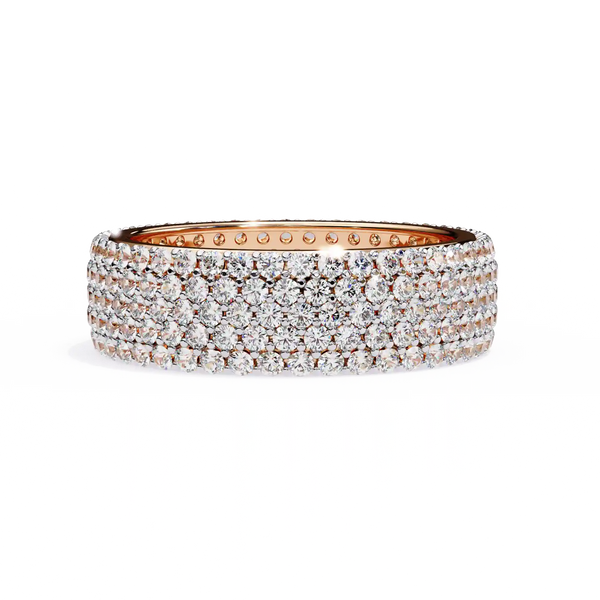 Diamond Eternity Ring | Pavé Dome Band | Ozziva
