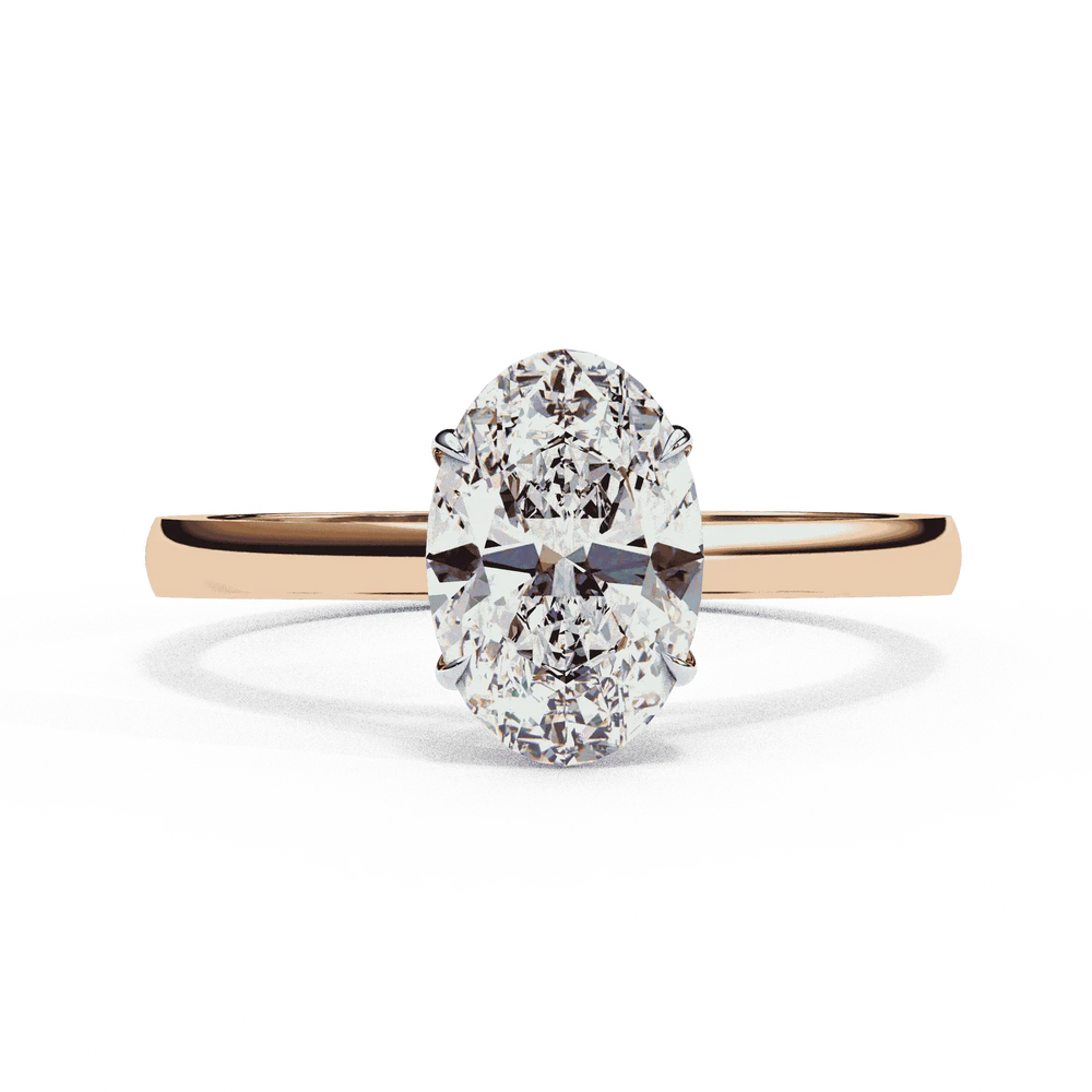 Diamond Engagement Ring | Oval Solitaire | Ozziva