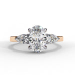 Diamond Engagement Ring | Oval Three Stone | Ozziva