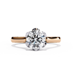 Diamond Ring for Women | Floral Round Ring | Ozziva