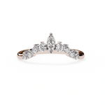 Diamond Wedding Band | Crown Ring | Ozziva