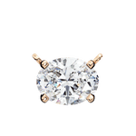 Diamond Pendant Necklace | Oval Diamond Pendant | Ozziva