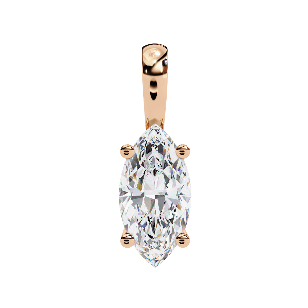 Diamond Pendant for Women | Marquise Pendant | Ozziva
