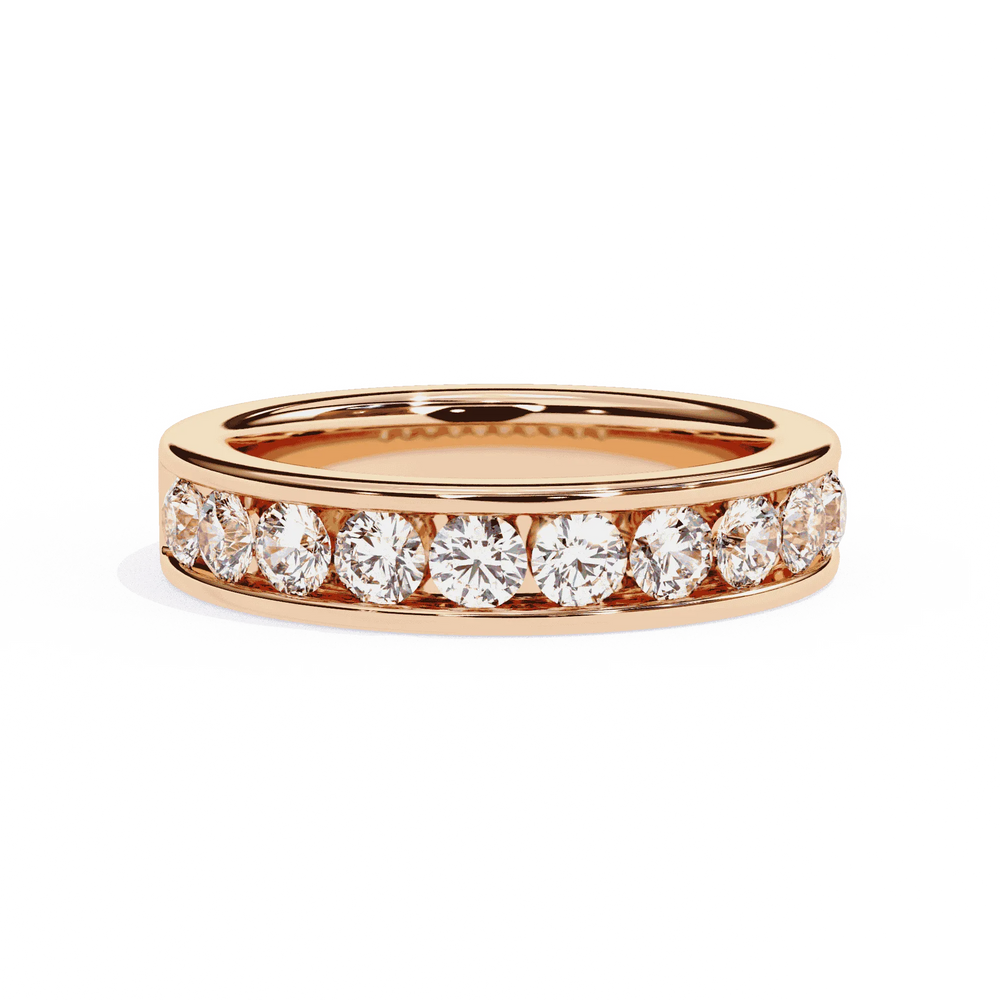 Diamond Band Ring for Women | Channel Band | Ozziva