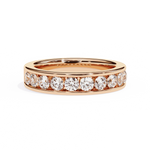 Diamond Band Ring for Women | Channel Band | Ozziva