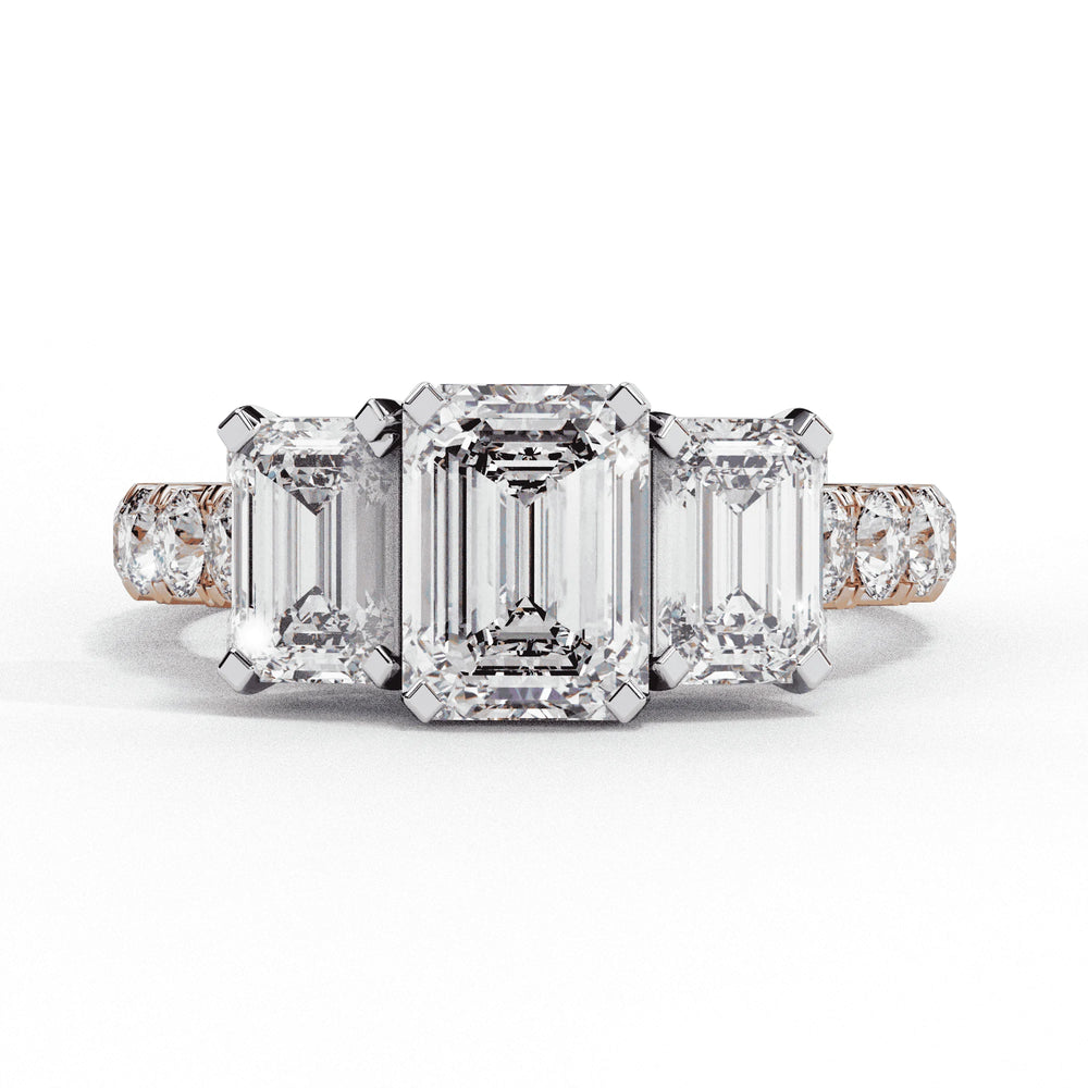 Diamond Ring for Women | Emerald Cut Ring | Ozziva
