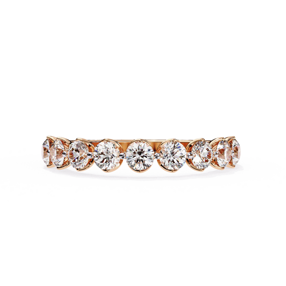 Diamond Band Ring for Women | Graduated Band | Ozziva