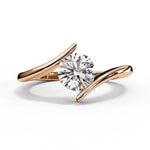 Diamond Ring for Women | Round Bypass Ring | Ozziva