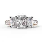 Diamond Ring for Women | Radiant Accent Ring | Ozziva